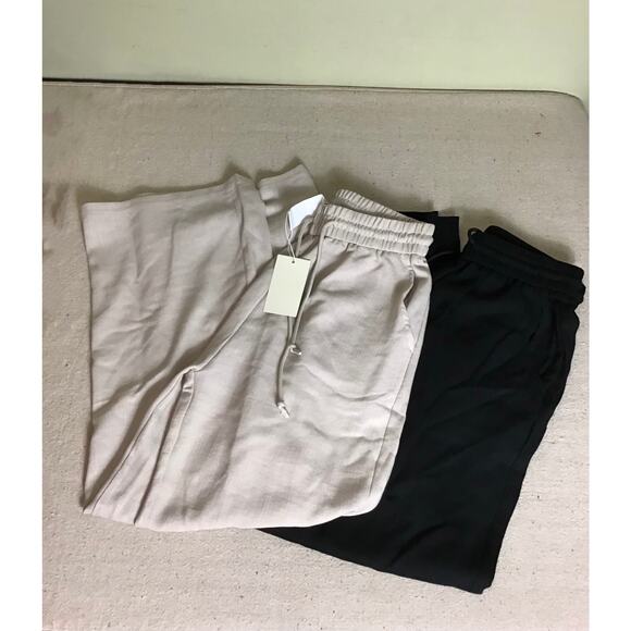Halara High Waist Drawstring Wide leg Pull on Pants Lot of 2 Sz. Small NWT - Picture 4 of 10